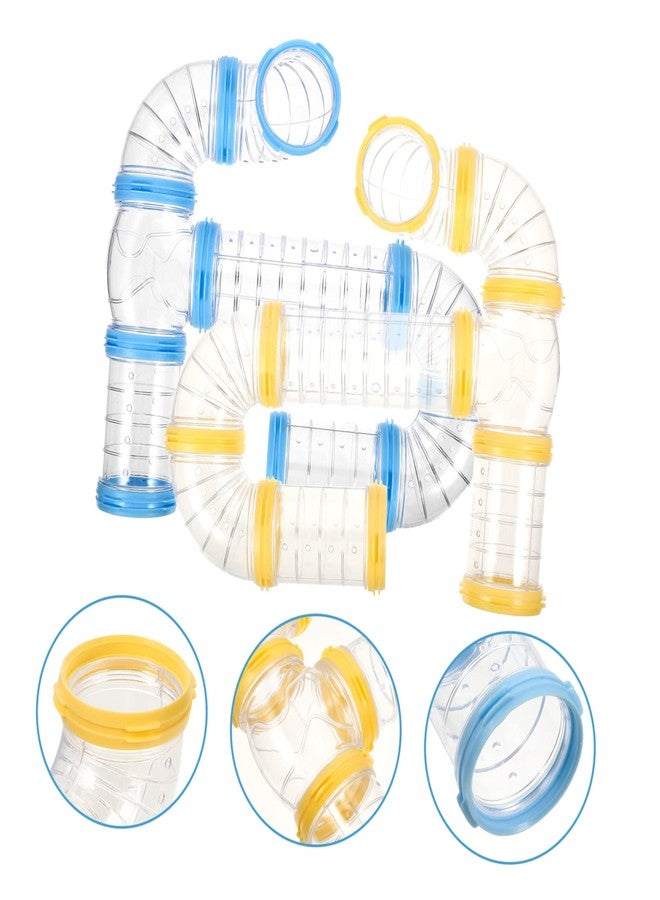 Balacoo 2 Sets Hamster Tube Kit Clear Pipe Guinea Pig Toy cage for Guinea Pigs Hamster Curved pipr Toy Hamster Excercise Toy Hamster Playground Tube Hamster Tunnel Tube pet cage Supplies - Image 5