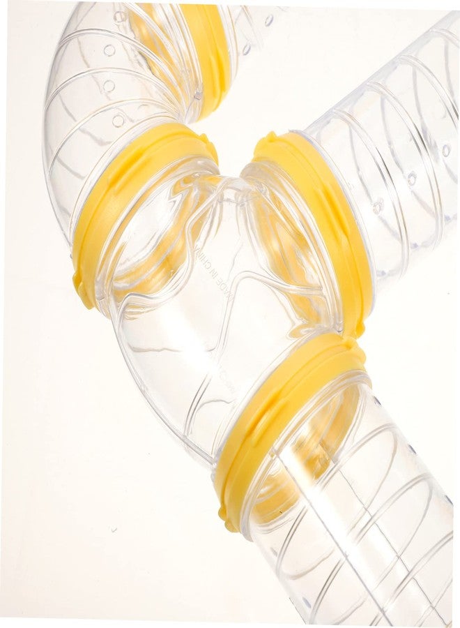 Balacoo 2 Sets Hamster Tube Kit Clear Pipe Guinea Pig Toy cage for Guinea Pigs Hamster Curved pipr Toy Hamster Excercise Toy Hamster Playground Tube Hamster Tunnel Tube pet cage Supplies - Image 4