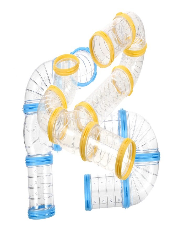 Balacoo 2 Sets Hamster Tube Kit Clear Pipe Guinea Pig Toy cage for Guinea Pigs Hamster Curved pipr Toy Hamster Excercise Toy Hamster Playground Tube Hamster Tunnel Tube pet cage Supplies - Image 1