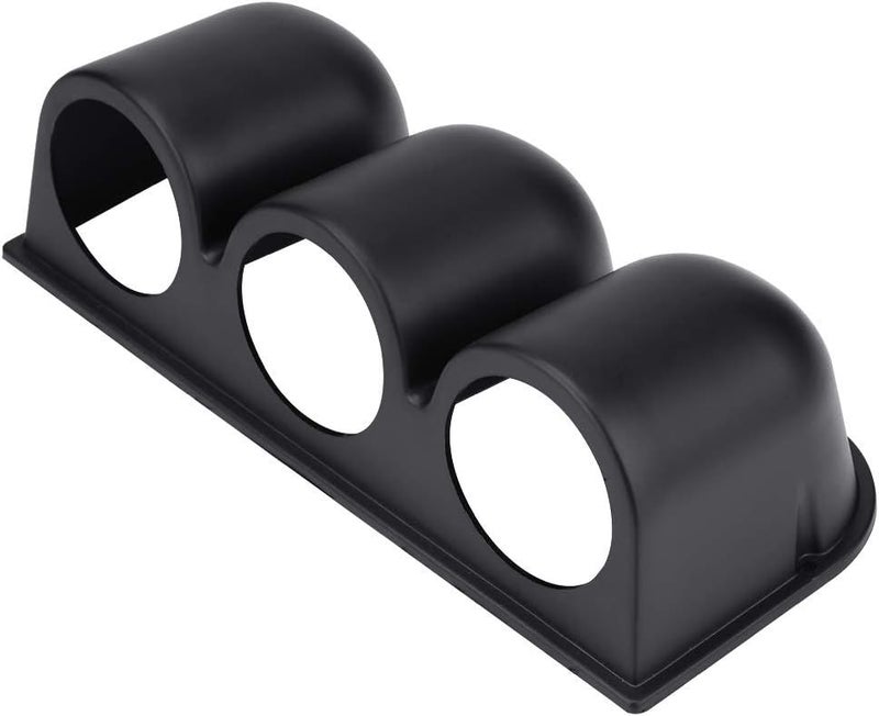Double Gauge Holder,Triple Gauge Kit,52Mm Gauge Pod,Yctze Triple Gauge Dash Pods,Housing Pods,Black Universal 52Mm/2 3 Hole Triple Dash Gauge Meter Pod Mount Holder - Image 1