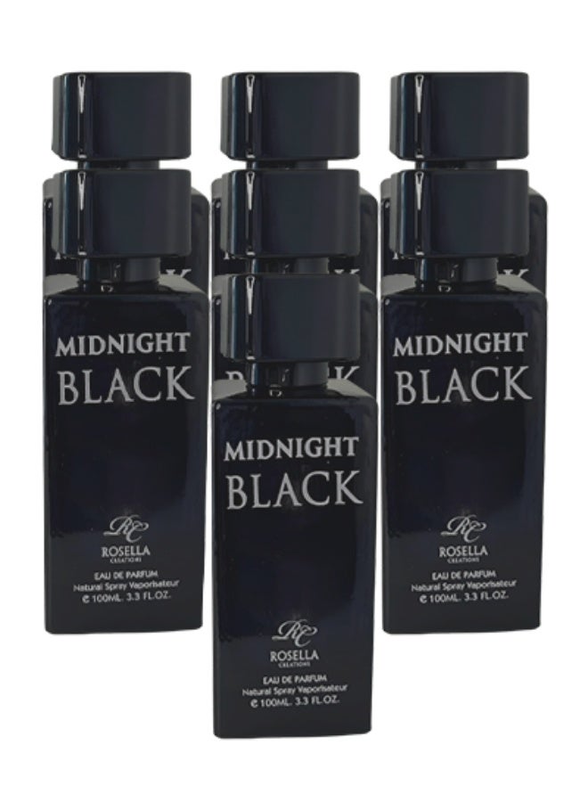 روزيلا 7 قطع عطر ميدنايت بلاك للنساء 100 مل - Image 1