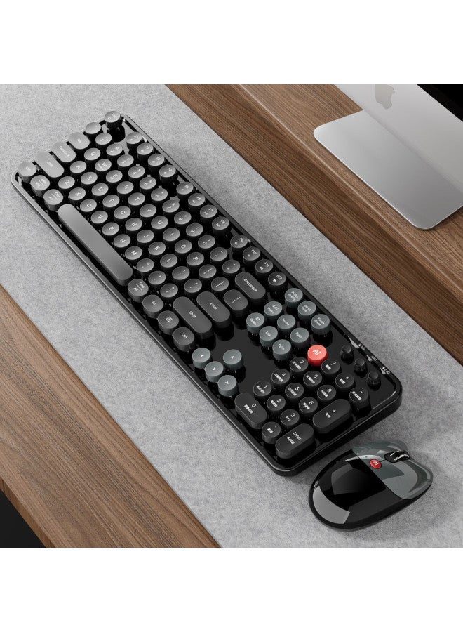 Mofii Mk002ai Wireless Bluetooth Keyboard And Mouse Set Smart Ai Voice Keyboard Ai Writing Ppt Drawing Business Computer Office Set Dual Mode Simultaneous Interpretation Black