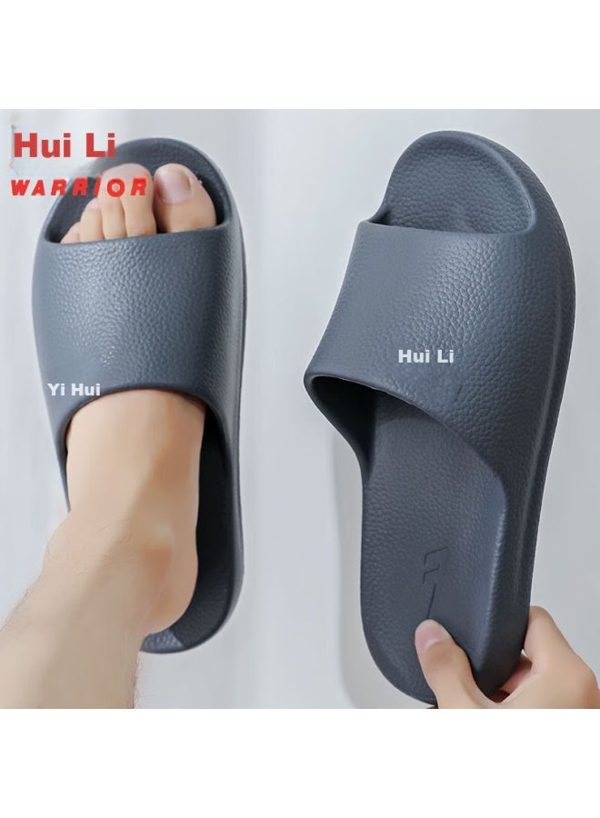 Men's Slippers Lightweight Anti-slip Bathroom Indoor Outdoor Soft Elastic Slippers Hl0397 Dark Blue Size 40-41 - Image 3