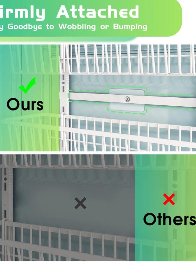 Mefirt Over The Door Pantry Organizer, Pantry Organization and Storage, 6-Tier Deep Baskets Hanging Heavy-Duty Metal, Wall Spice Rack Seasoning Shelves for Home & Kitchen, Laundry Room Bathroom, White - Image 5