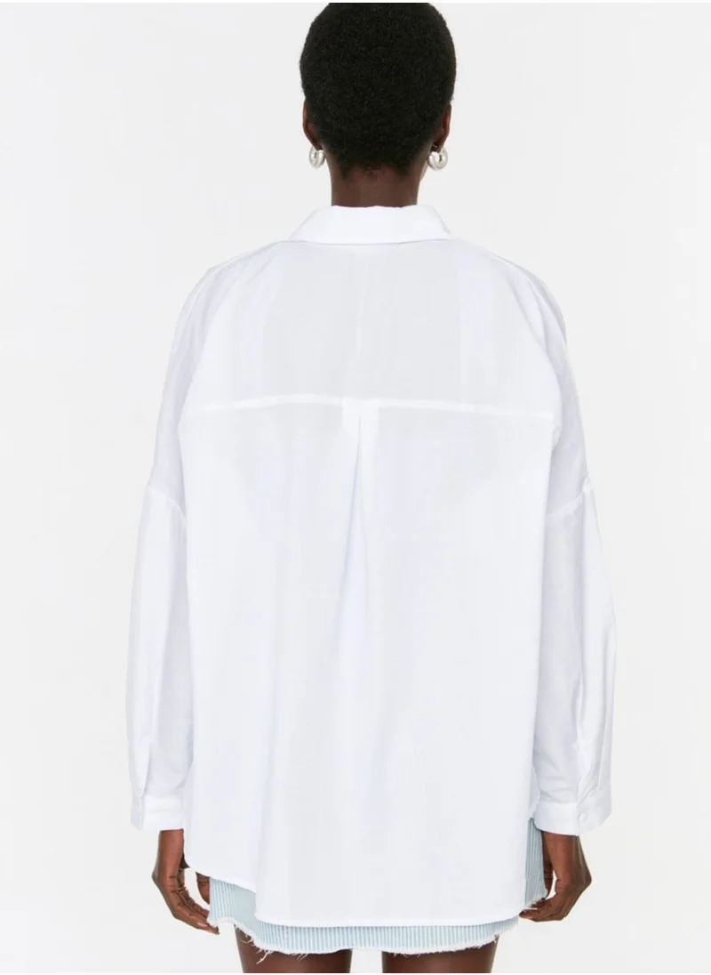 trendyol Oversized Button Down Shirt
