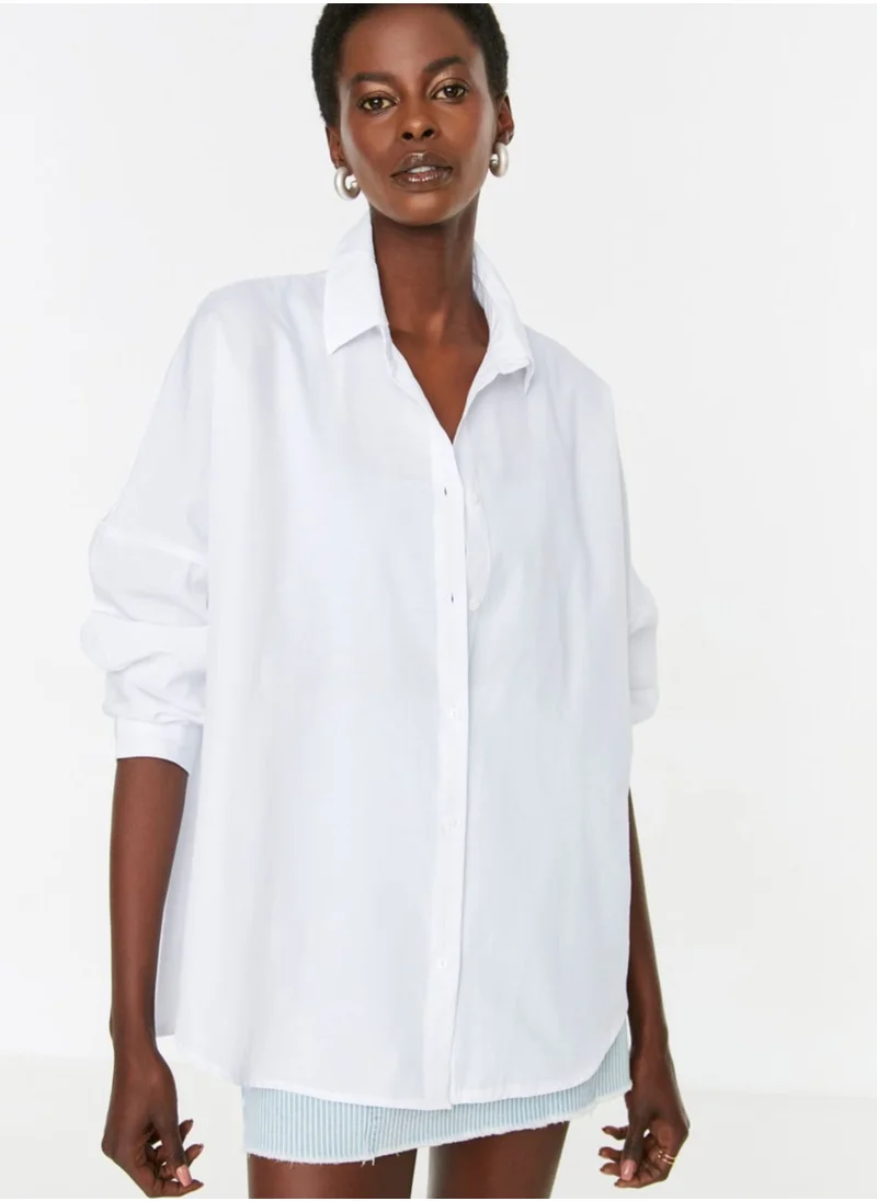 trendyol Oversized Button Down Shirt