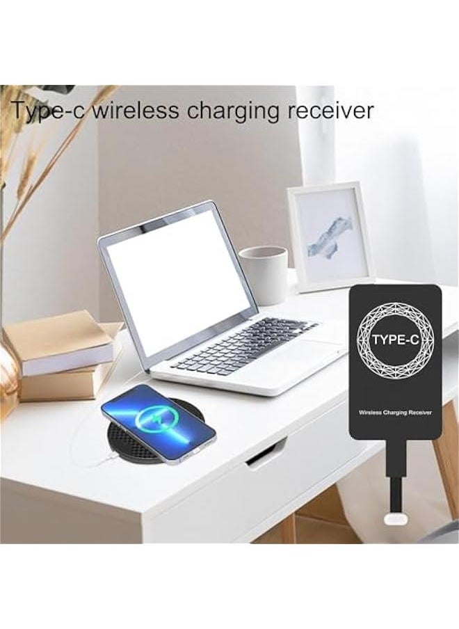 Wireless Charger Receiver - Wireless Charger Slim Chip | USB C Charger Receiver Adapters | Slim Receiver Chip | Wireless Type C Charging Receiver | Wireless Charger Receiver Fast Charge Type C Phone