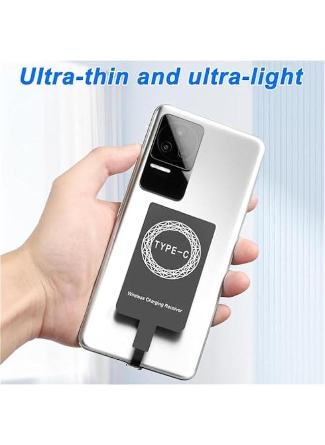 Wireless Charger Receiver - Wireless Charger Slim Chip | USB C Charger Receiver Adapters | Slim Receiver Chip | Wireless Type C Charging Receiver | Wireless Charger Receiver Fast Charge Type C Phone