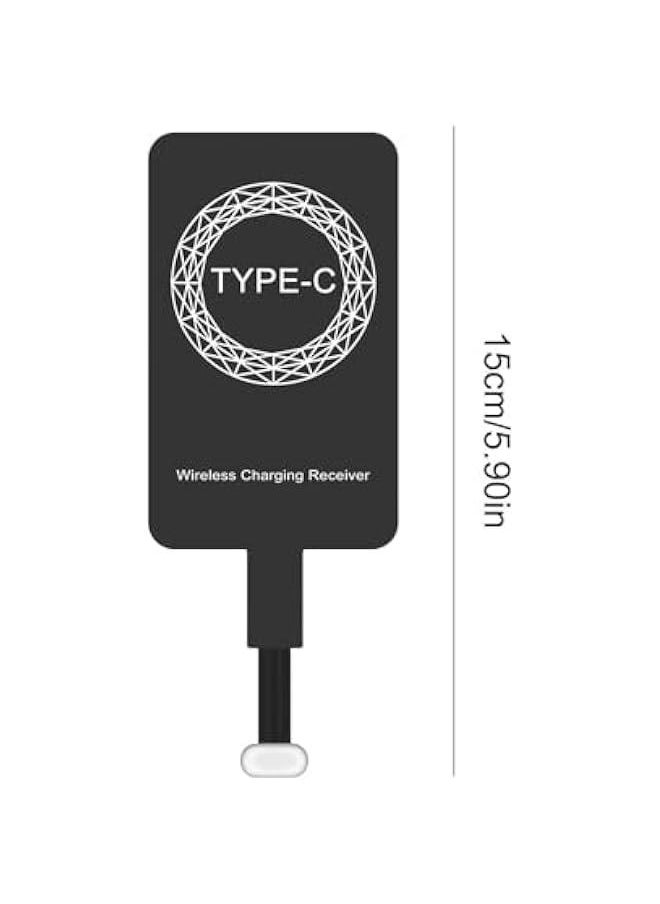 Wireless Charger Receiver - Wireless Charger Slim Chip | USB C Charger Receiver Adapters | Slim Receiver Chip | Wireless Type C Charging Receiver | Wireless Charger Receiver Fast Charge Type C Phone