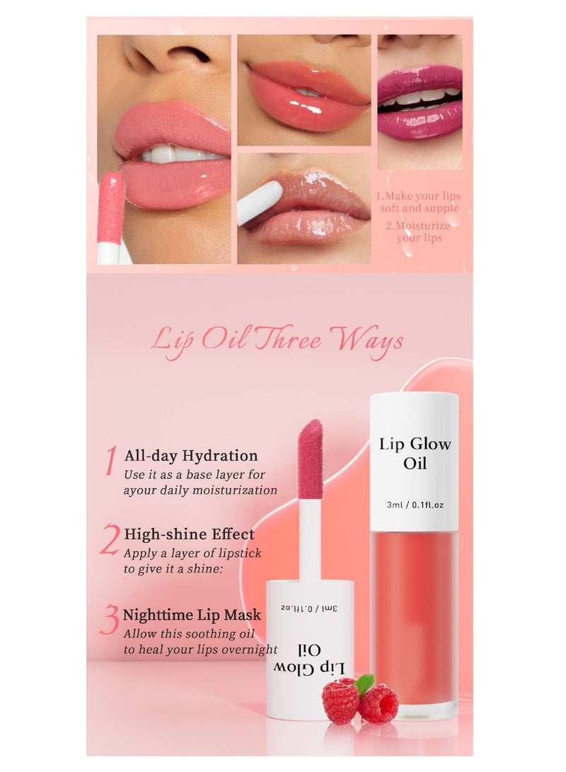 HelloKiss Raspberry Lip Glow Oil | Korean Lip Oil To Soothe Dry Lips | Skincare, Vegan, Cruelty-free, PETA Certified, Paraben-free, Mineral-Oil free - Image 5