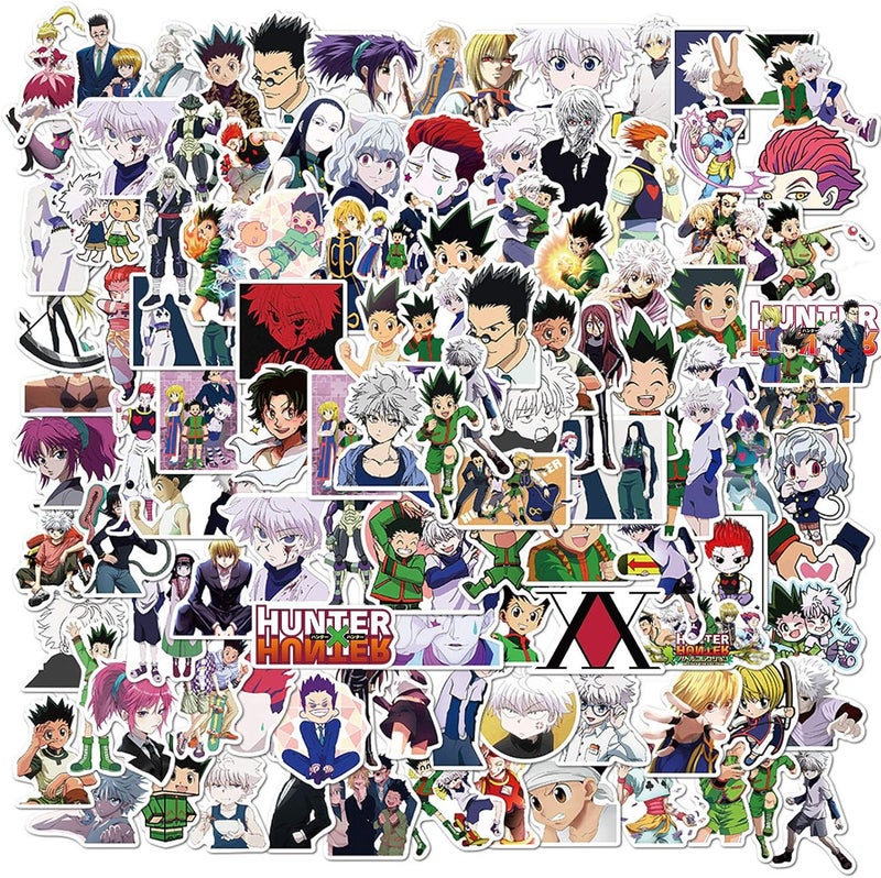 anroog Hunter X Hunter Stickers - 100PCS Vinyl Stickers for Laptop, Skateboard, Water Bottles, Hydro Flasks, Computer, Phone, Guitar - Image 1