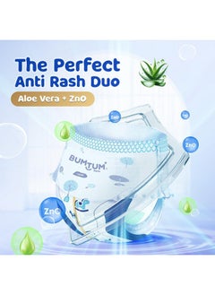 Bumtum Bumtum Baby Diaper Pants, New Born, 40 Count, Double Layer Leakage Protection Infused With Aloe Vera, Cottony Soft High Absorb Technology  - Image 2