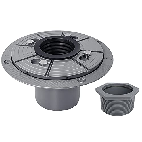 Neodrain 2-Inch PVC Sub Drain, Shower Drain Base, No Hub Shower Drain Base with Rubber Gasket for 2 inch Linear & Square Drain Installation - Image 1