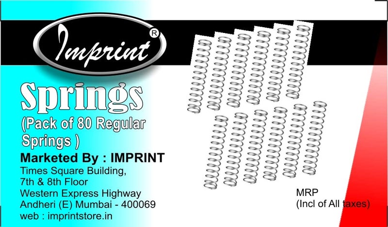 IMPRINT Regular Springs Small Size Pack of 80 Springs Useful in Pens and Other Uses - Image 3