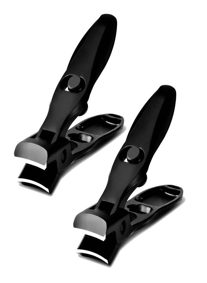 Swocky German Nail Clippers, Premium Stainless Steel Wide Jaw Anti Splash Design,Ultra Sharp Heavy Duty Clippers with Ergonomic Lever,Perfect for Men,Women, and Seniors(2 Pack) - Image 1