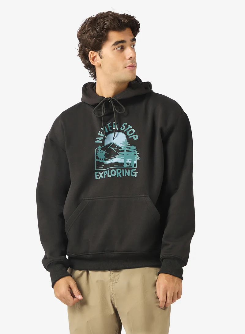 Graphic Print Hoodie