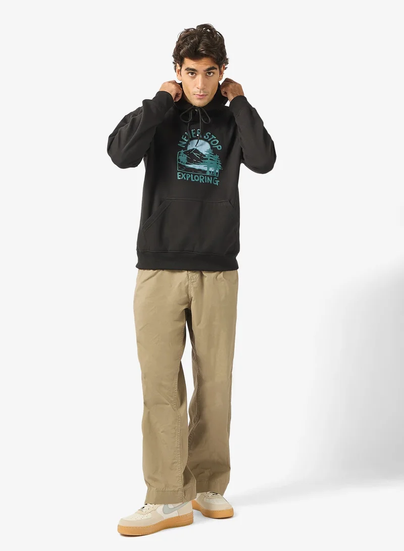 Seventy Five Graphic Print Hoodie