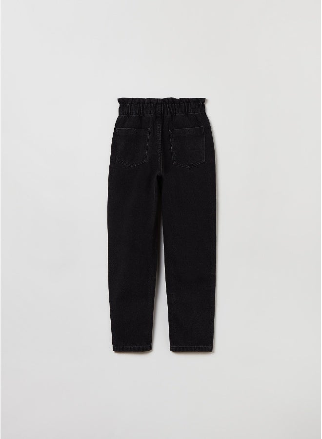 OVS Paper Bag Jeans With Pockets - Image 3