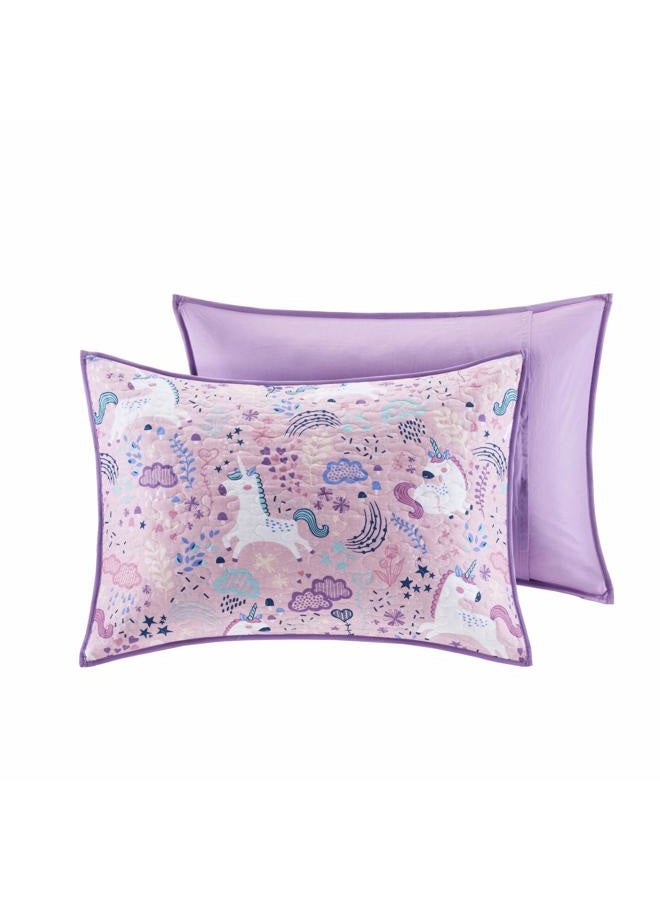 Urban Habitat Kids All Season Children Bedding Coverlet Bedspread, Decorative Pillow, Girls Bedroom Décor, Cotton, Lola Pink, Twin - Image 5