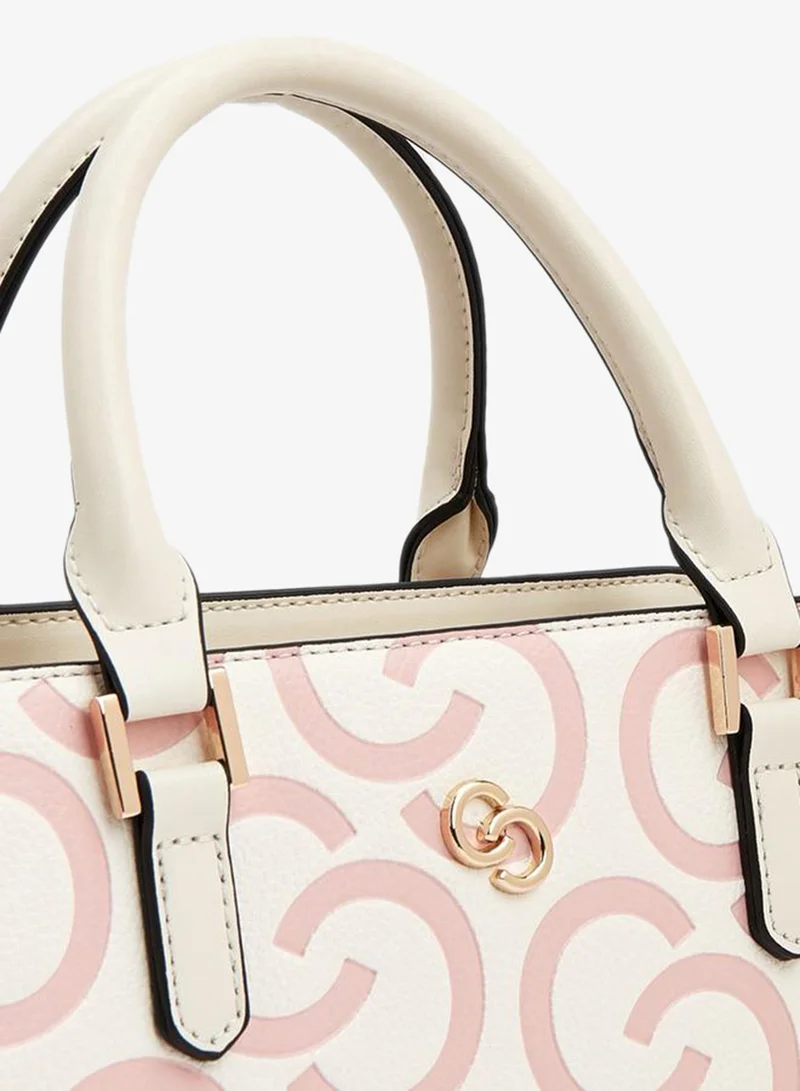 Celeste PINK Monogram Debossed Tote Bag With Adjustable Strap for Women | Best Price UAE