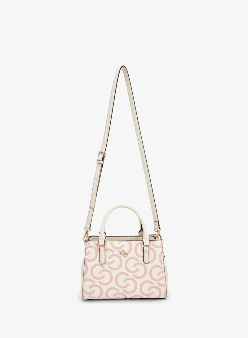 Celeste PINK Monogram Debossed Tote Bag With Adjustable Strap for Women | Best Price UAE