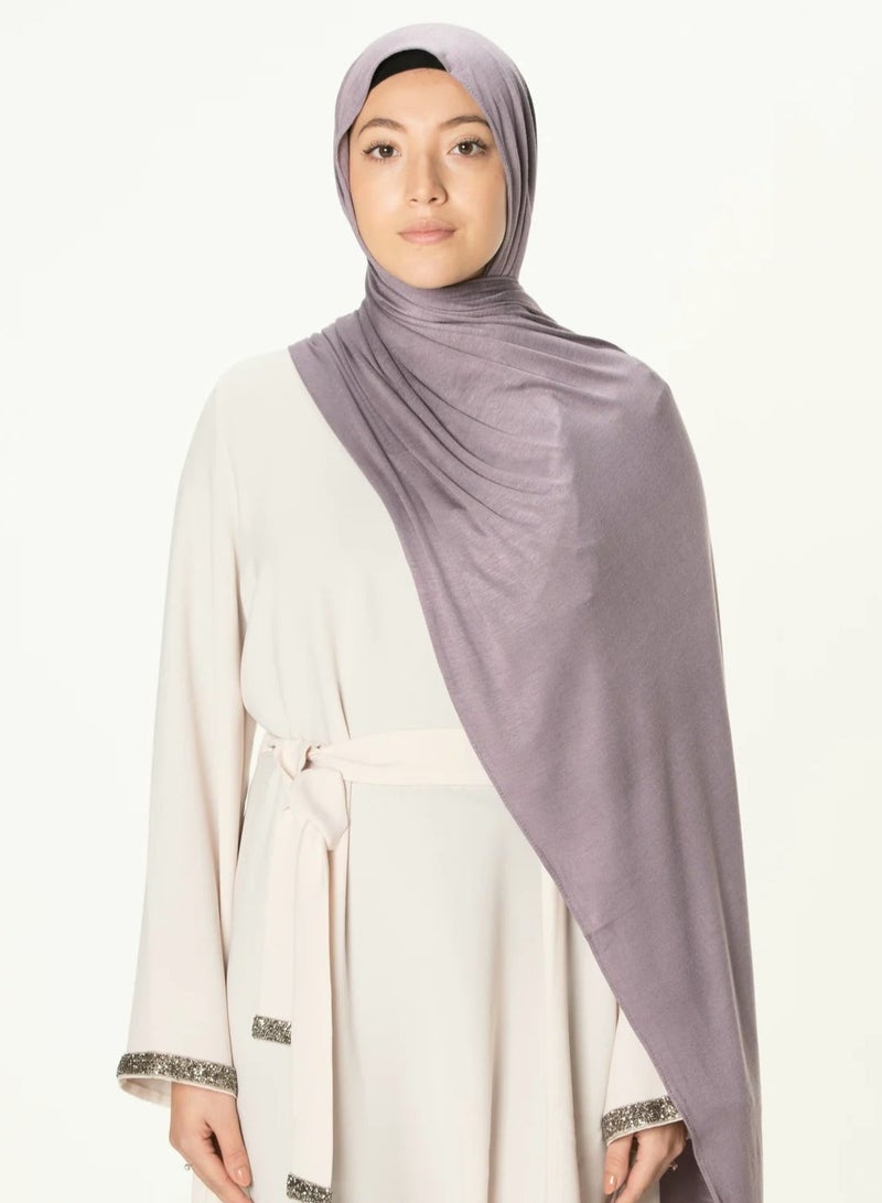 Perfectory PERFECTORY Soft Stretch Jersey Hijabs, Effortless Style and Comfort, Curated Collection- Duchesslilac  - Image 1