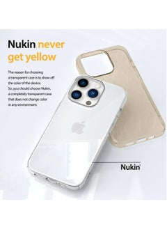 araree Araree Nukin Clear Matte Case for iPhone 15 Pro | Ultra-Thin Hard PC Protective Cover, Anti-Yellowing, Scratch-Resistant, Lightweight & Shockproof - Clear matte  - Image 3