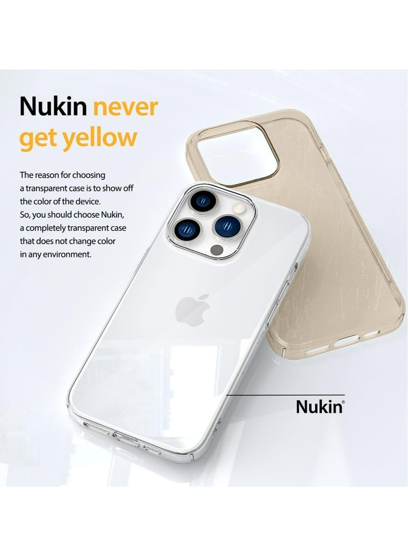 araree Araree Nukin Clear Matte Case for iPhone 15 Pro | Ultra-Thin Hard PC Protective Cover, Anti-Yellowing, Scratch-Resistant, Lightweight & Shockproof - Clear matte - Image 3