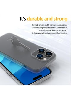 araree Araree Nukin Clear Matte Case for iPhone 15 Pro | Ultra-Thin Hard PC Protective Cover, Anti-Yellowing, Scratch-Resistant, Lightweight & Shockproof - Clear matte  - Image 4
