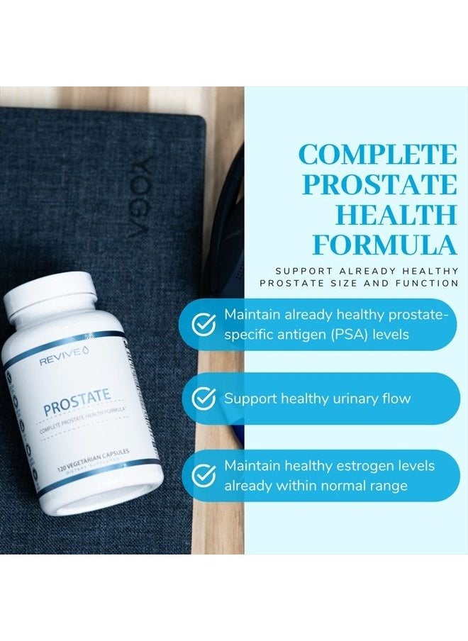 revive - Prostate Supplements for Men MD - Maintain Healthy Prostate-Specific Antigen (PSA) Levels, Estrogen Levels & Urinary Flow - Saw Palmetto & Beta Sitosterol for Prostate Health Support - Image 1