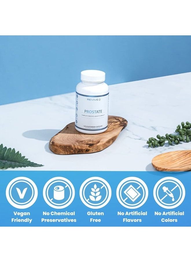 revive - Prostate Supplements for Men MD - Maintain Healthy Prostate-Specific Antigen (PSA) Levels, Estrogen Levels & Urinary Flow - Saw Palmetto & Beta Sitosterol for Prostate Health Support - Image 1