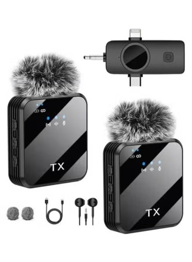 Tx Wireless Lavalier Microphone for Mobile Video Recording – 2.4G Clip-On Rechargeable Mini Mic with Noise Reduction – Ideal for Live Streaming, Vlogging, YouTube, Interviews, Online Classes – Plug & Play Wireless Mic for Smartphones and Tablets - Image 1