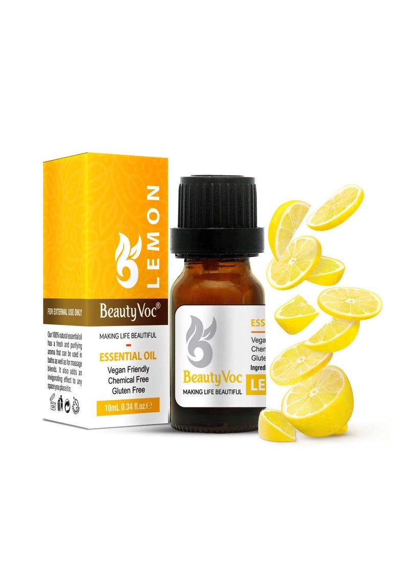 BEAUTY VOC 10ml Lemon Oil with Essence of Finest Lemons for Beauty and Wellness, Infused with Natural Antioxidants and Brightening Power, Elevate Skin, Mood, and Clarity  - Image 4