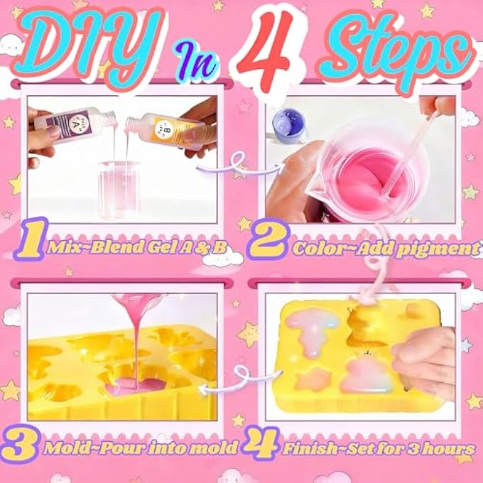 STRBOXONG طقم تابا سكووشي، طقم صانع سكووشي سيليكون DIY مع 6 قوالب حيوانات وأكياس تعبئة، سكووشي بطيء الارتفاع لتخفيف التوتر للأعمار 3+ للبنات والأولاد - حيوانات - Image 3