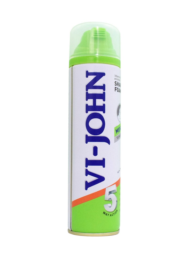 vi john Vi-John Shaving Foam Menthol - 200 ML  - Image 2