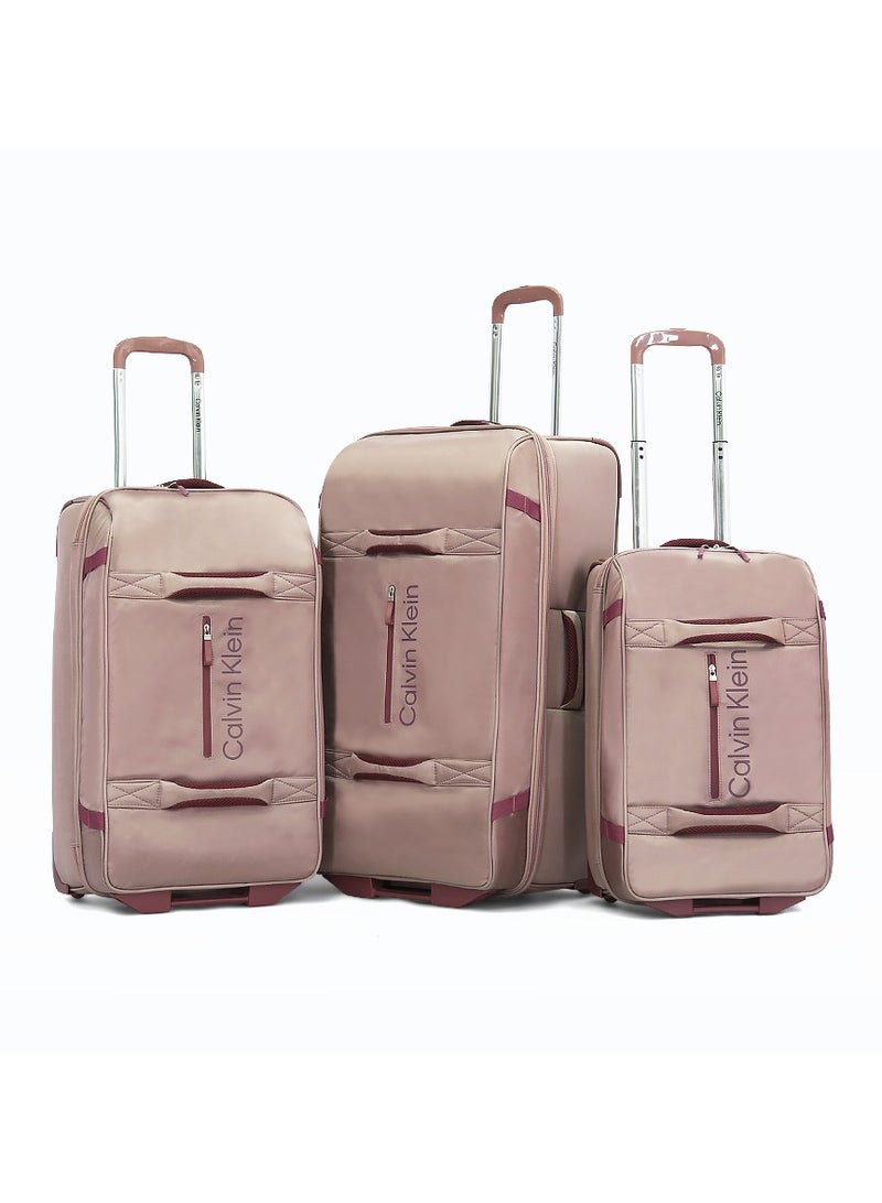 Calvin Klein 3-Piece Softshell Spinner Luggage Set | Lightweight, Flexible Packing for Smart Travelers - Image 1