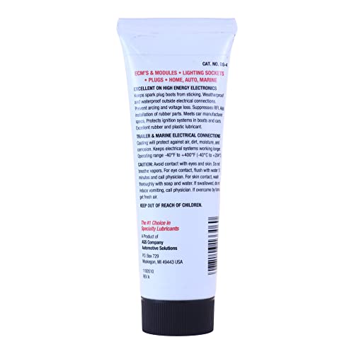 AGS Dielectric Silicone Grease Compound for All Electrical Components and Connectors, 4oz Tube, Dielectric Grease, Versatile Applications, Spark Plugs, Ignition Modules and Coils - Image 2