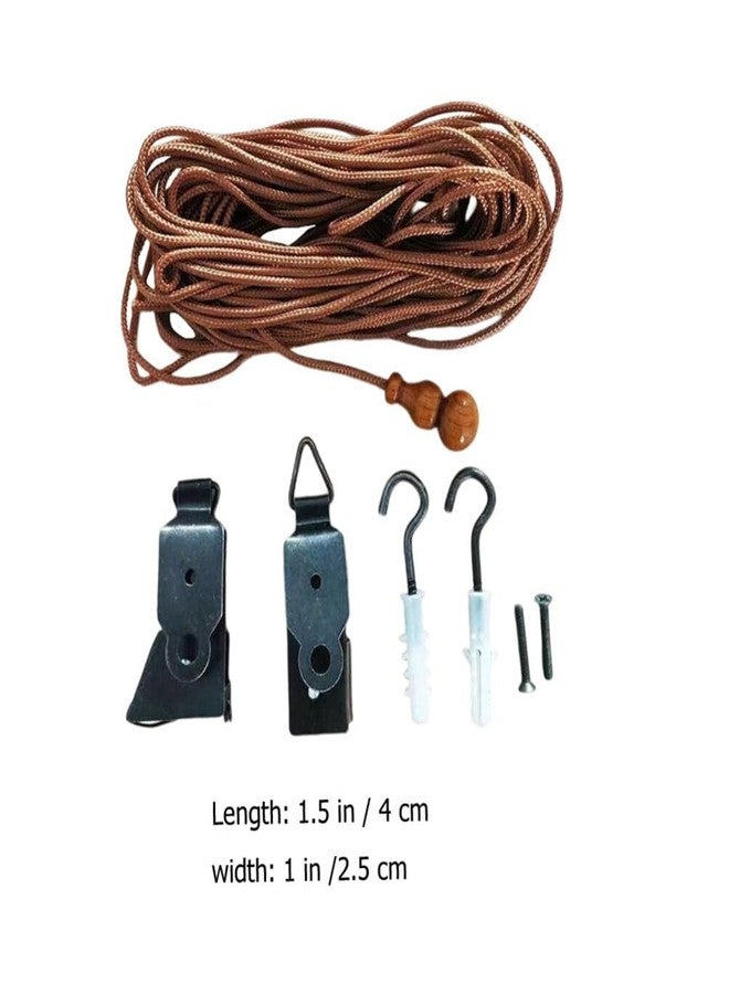 Garneck Roller Window Shades Lift Cords - Blinds Strings Lift Tool for Reeds Bamboo Roller Shades - Roll Up Blind Curtain Lifting Kit Repair Parts Replacement - Image 4