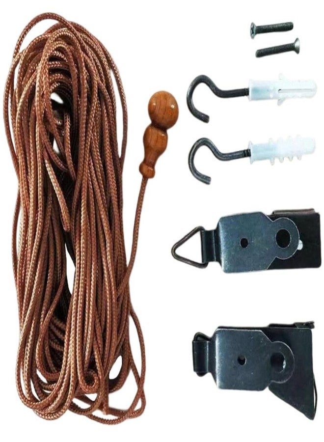 Garneck Roller Window Shades Lift Cords - Blinds Strings Lift Tool for Reeds Bamboo Roller Shades - Roll Up Blind Curtain Lifting Kit Repair Parts Replacement - Image 1