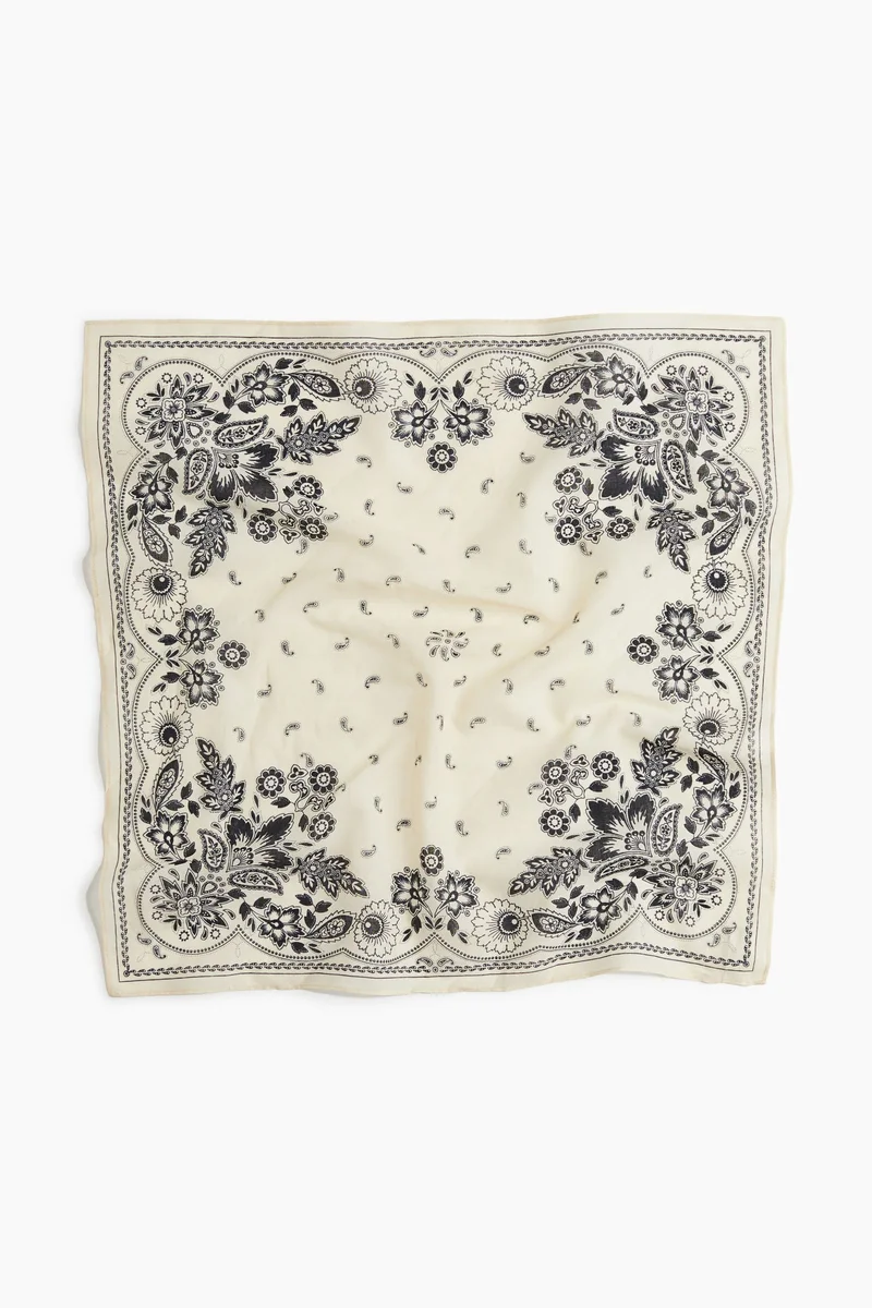 H&M Patterned cotton scarf