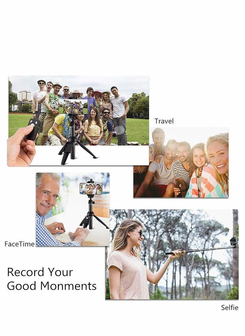 Y&D - Portable 40 Inch Aluminum Alloy Selfie Stick Phone Tripod with Wireless Remote Shutter for iPhone 13 12 11 pro Xs Max Xr X 8 7 6 Plus, Android Smartphone, Selfies Video Recording Live Streaming - Image 1