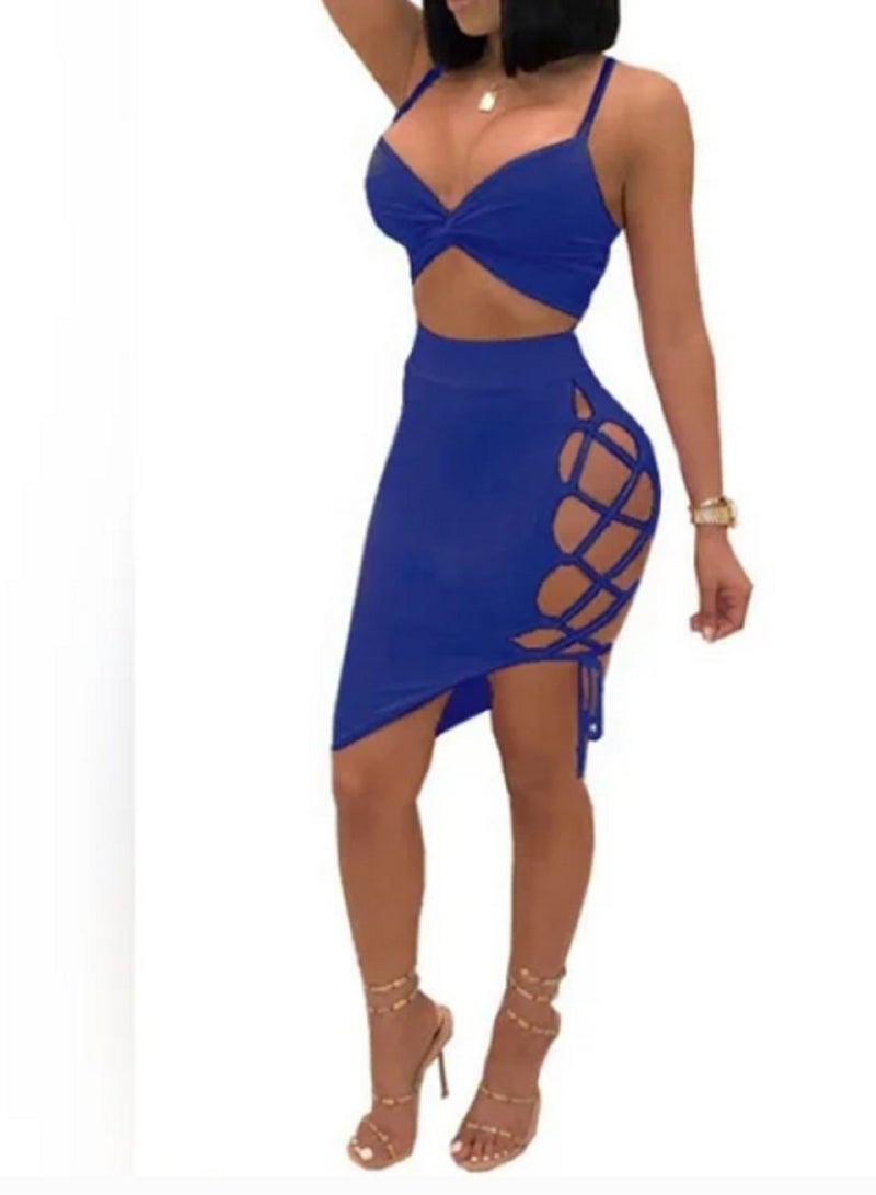 MANIKAN MANIKAN lingerie set consis of a short skirt and a sleeveless bra with a side lace-up corset, made of lightweight lycra, available in various distinctive colors  - Image 2