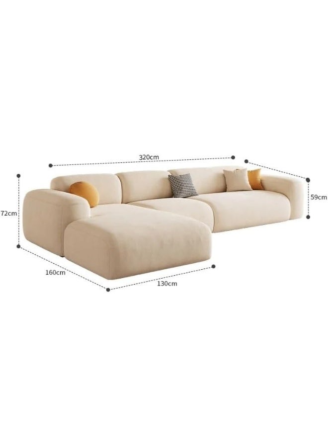 Poppins HOME Multifunctional Relaxing Living Room Sofas Armchair(L Shape) (L Shape+1+Ottoman, Right ARM) - Image 3