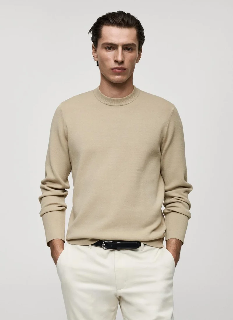 مانجو مان Regular-Fit Knitted Sweater