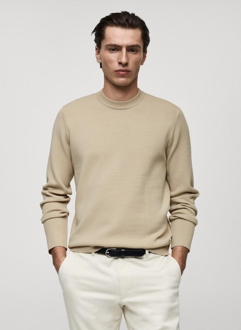 Mango Man Regular-Fit Knitted Sweater  - Image 1