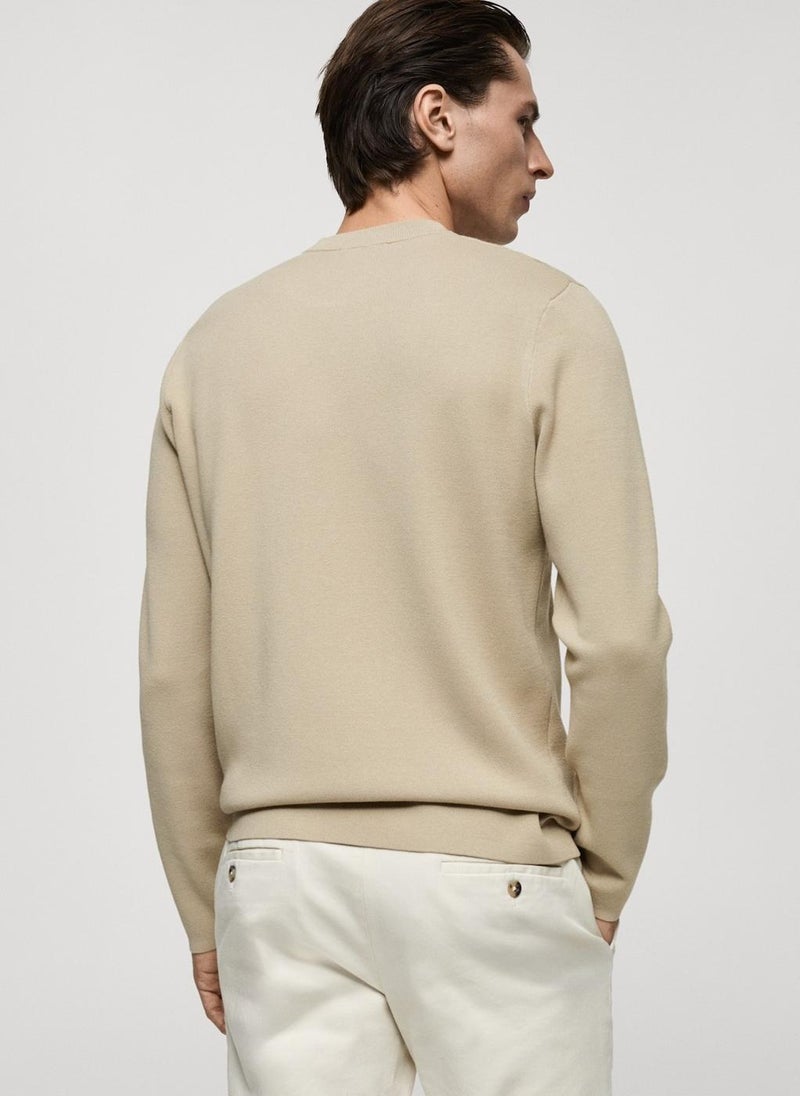 Mango Man Regular-Fit Knitted Sweater  - Image 2