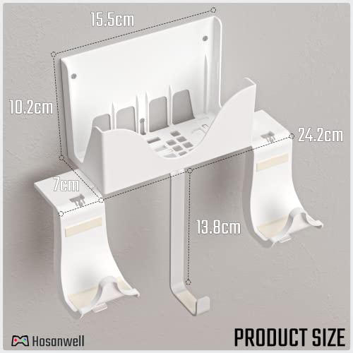 Hosanwell Series S Wall Mount, Series S Wall Mount Kit, with Detachable Controller Holder & Headphone Hanger Heat Dissipation (NOT for ONE S) - Image 4