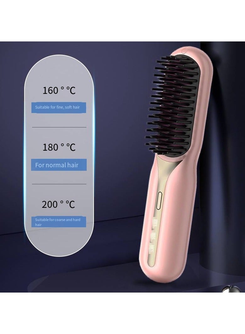 general Mini Ionic Straightening Comb – Travel-Friendly Straightener & Curler for Men/Women, Dual-Use Hair Styling Tool - Image 4