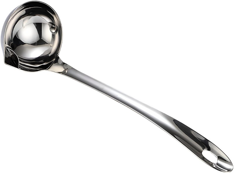 Soup Ladle for Home Kitchen:Stainless Steel Fat Separator Spoon Long Handle Multifunctional Cooking Tools Exclusively Available in Al Asra (1) - Image 1