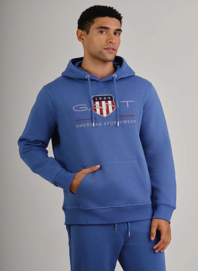 غانت Gant Regular Fit Archive Shield Hoodie